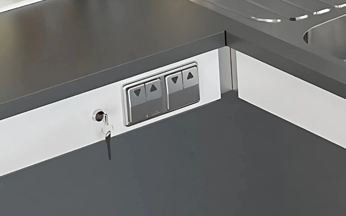Granberg controls and switches for height adjustable kitchen lifts