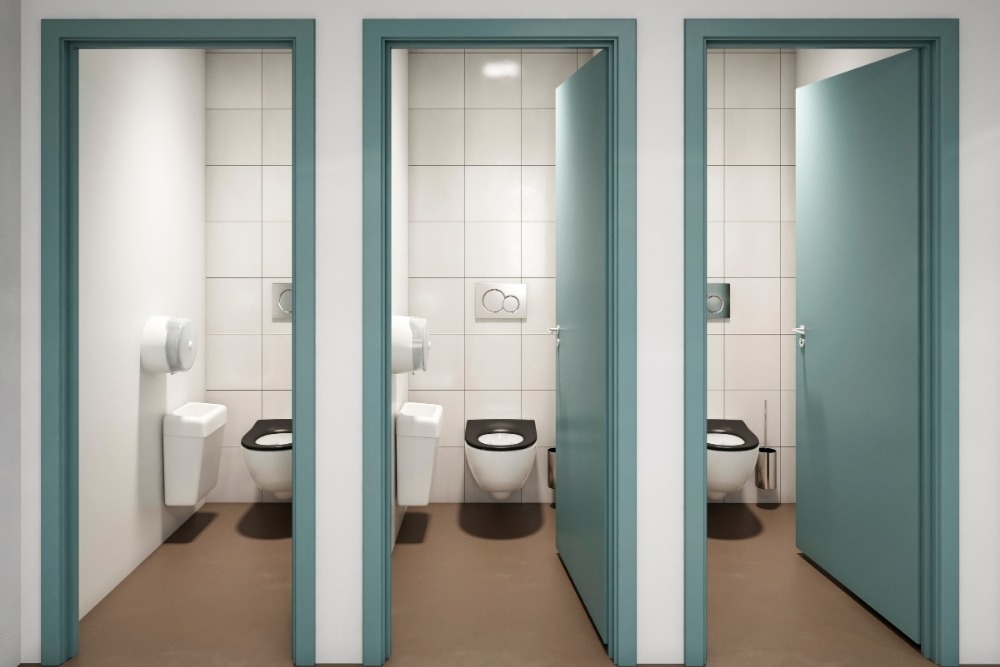 Toilet Seat without cover in public toilets