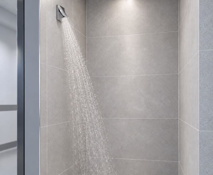 Anti-ligature and vandal-resistant shower head for secure healthcare, custodial and specialist washrooms