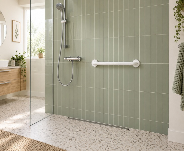 Installed Example of a Plastic Grabrail