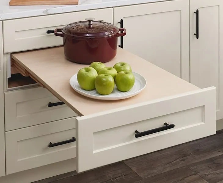 Installed Hailo Rapid Pull-out Table