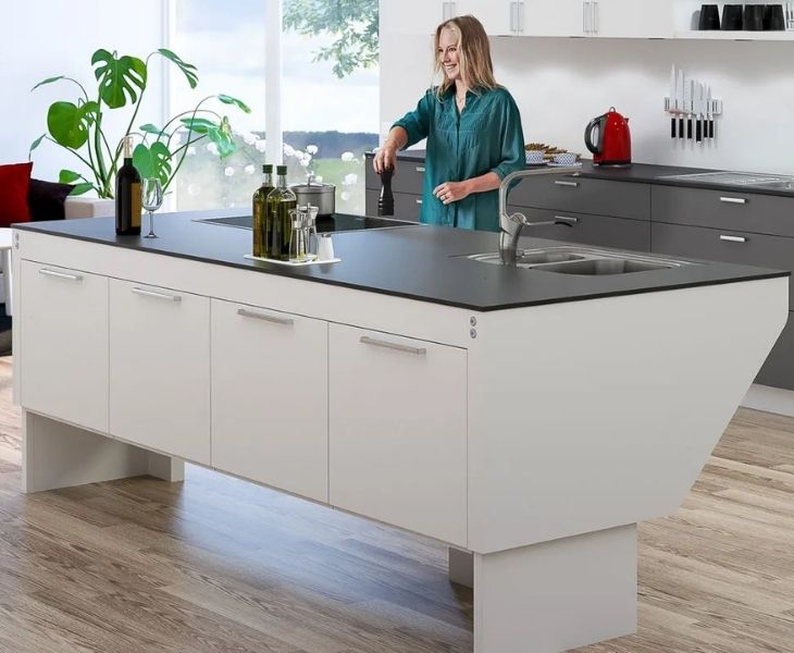 Complete Granberg Centerlift 6490 Combi Module height adjustable kitchen island