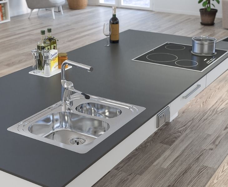 Granberg Centerlift 6490 accessible worktop and sink