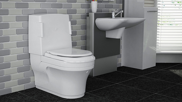 Closomat Palma Vita Shower Toilet - Installed example