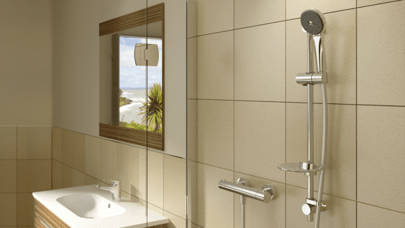 Installed example of a Methven Thermostatic Bar Mixer Shower