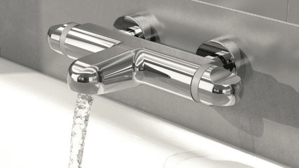 Installed example of Wall mounted Bath Tap
