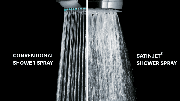 Methven comparison - Normal shower Vs Satinjet