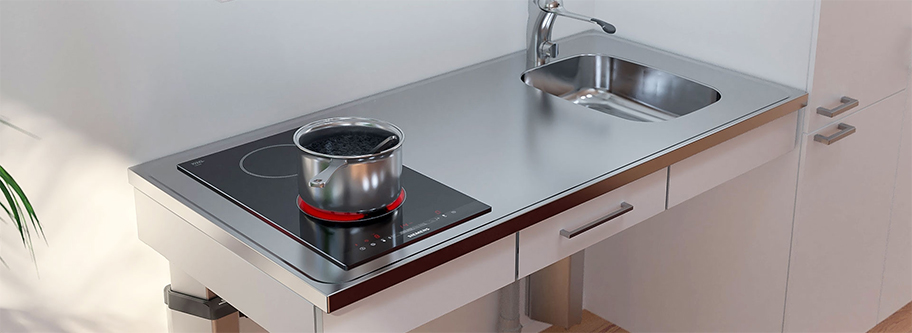 Granberg ESFS Sit-on Sink with Hob Cut-out for a Mini Kitchen